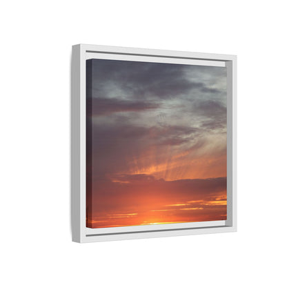 Fiery Horizon - Unique Stretched Canvas Wall Art - Art By Earth