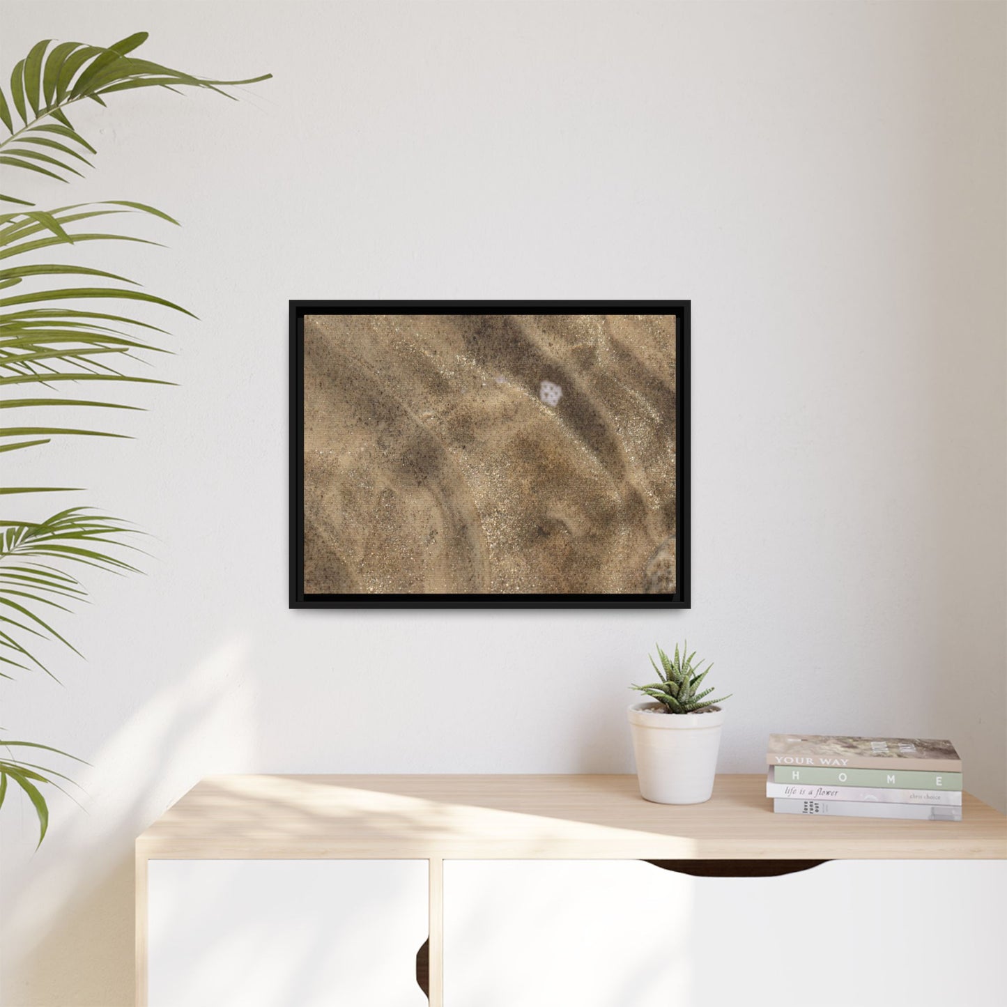 Underwater Sand Exploration - Unique Stretched Canvas Wall Art - Art By Earth