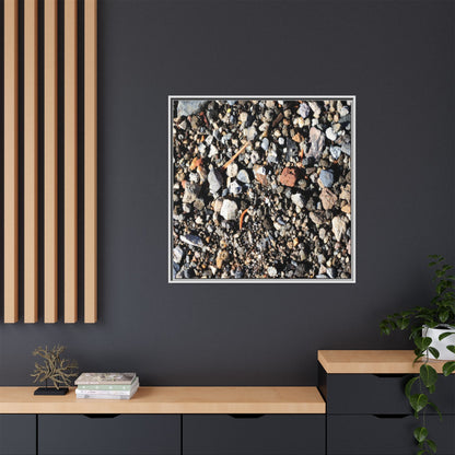Stones and Soil - Unique Stretched Canvas Wall Art