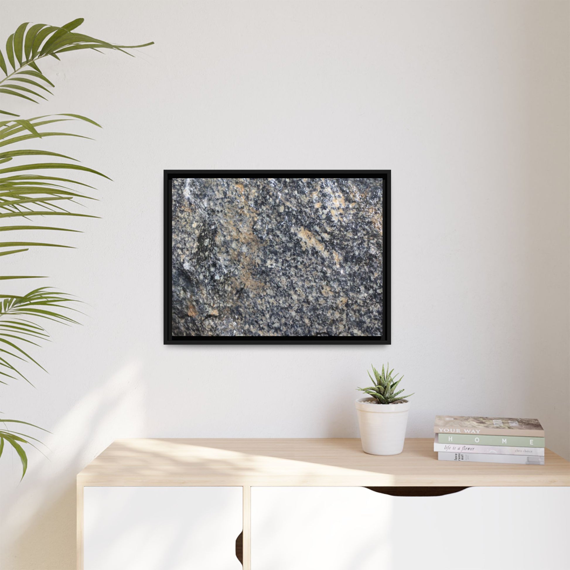 Crystalline Echoes - Unique Stretched Canvas Wall Art - Art By Earth
