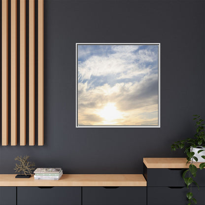 Sky's Ethereal Whisper - Unique Stretched Canvas Wall Art - Art By Earth