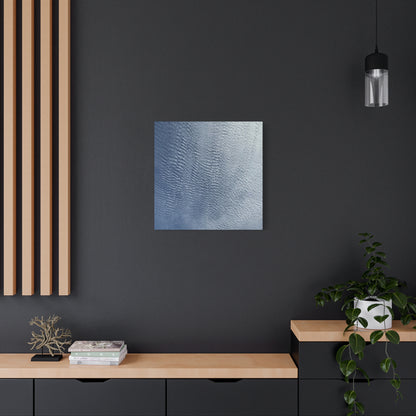 Rippling Echoes of Cerulean Stillness - Unique Frameless Canvas Wall Art - Art By Earth