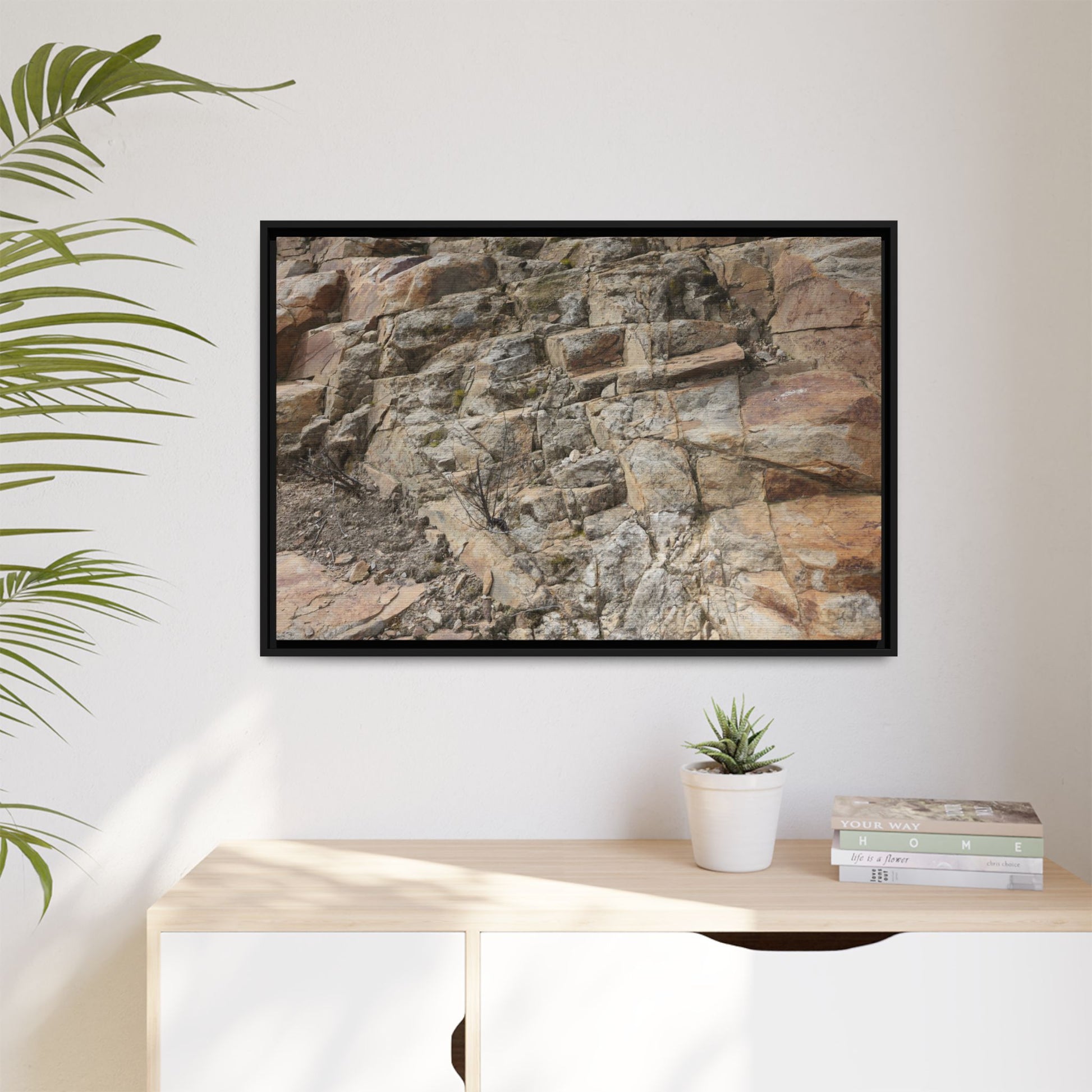 Stone's Silent Story - Unique Stretched Canvas Wall Art - Art By Earth
