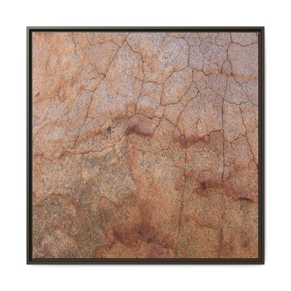 Russet Fissures - Unique Stretched Canvas Wall Art - Art By Earth