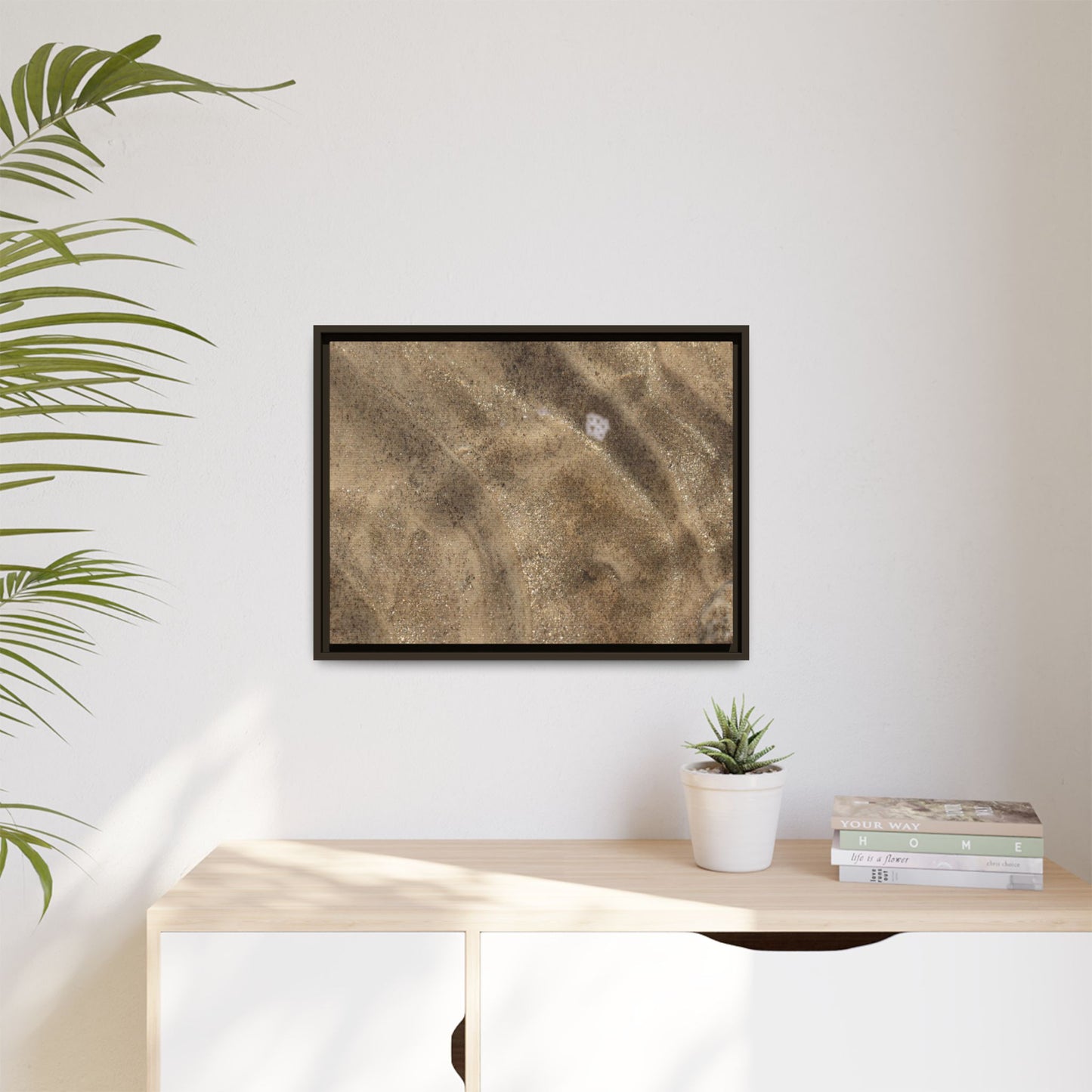Underwater Sand Exploration - Unique Stretched Canvas Wall Art - Art By Earth