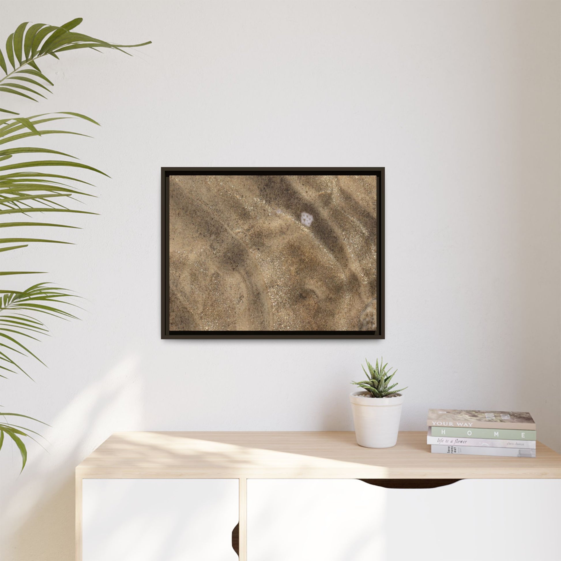 Underwater Sand Exploration - Unique Stretched Canvas Wall Art - Art By Earth