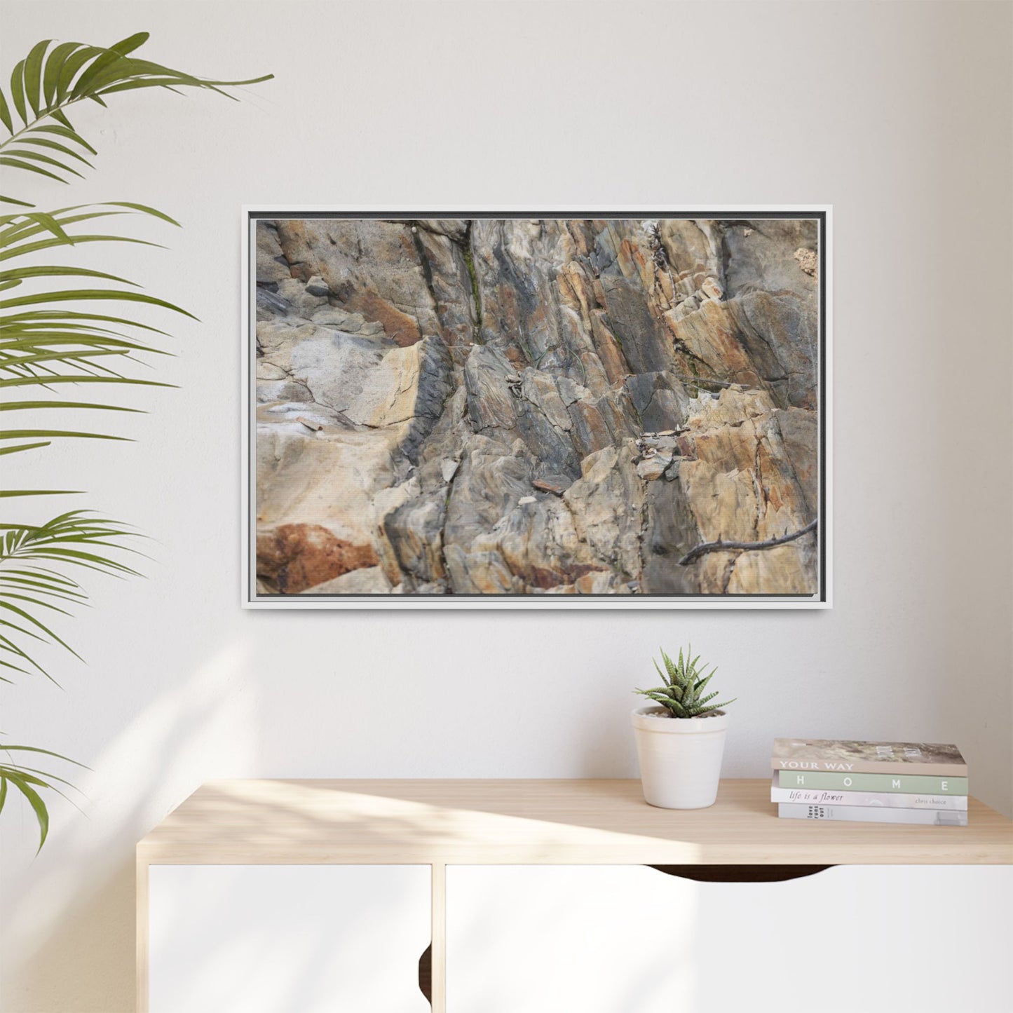Stone's Silent Symphony - Unique Stretched Canvas Wall Art - Art By Earth
