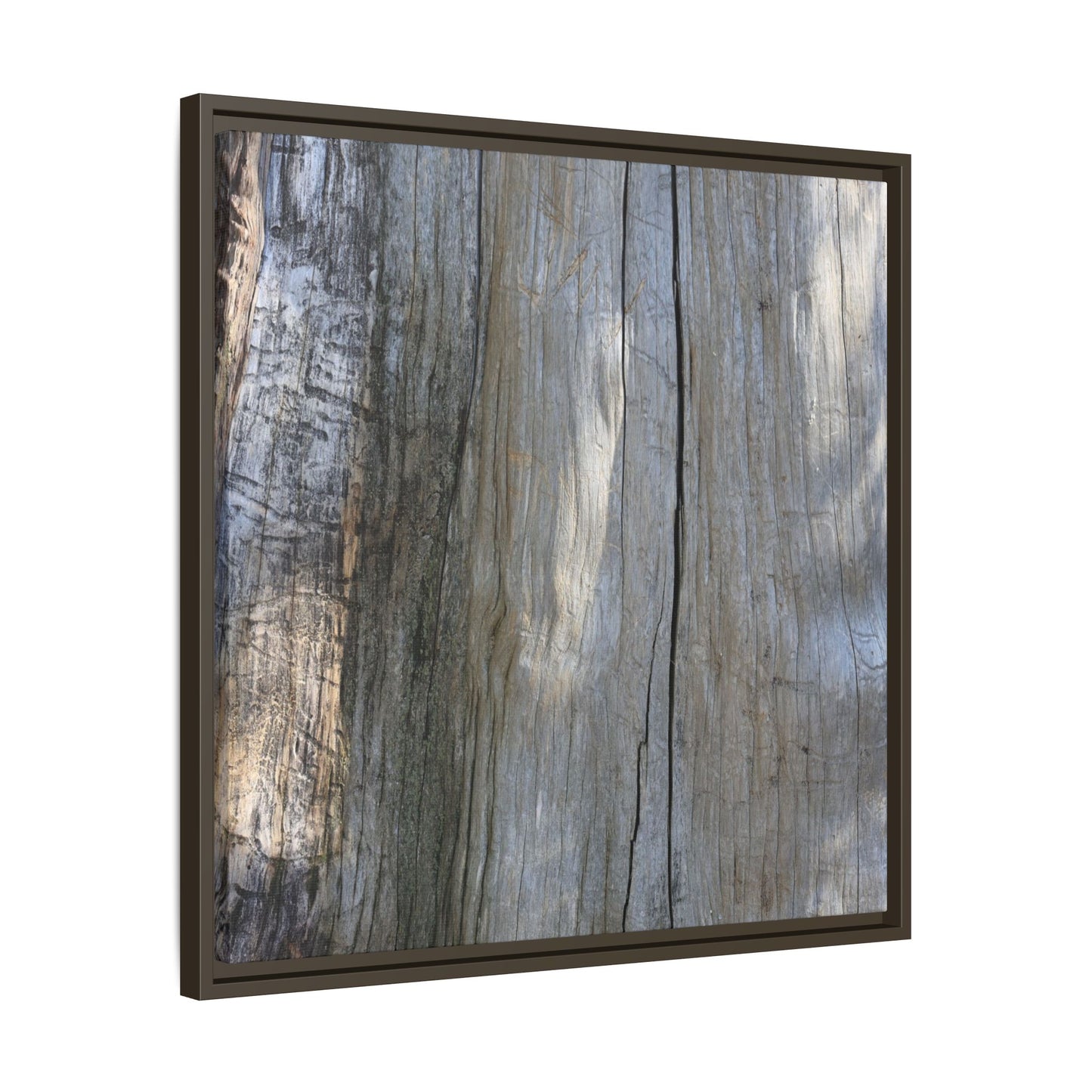 Cracked Timber Texture - Unique Stretched Canvas Wall Art