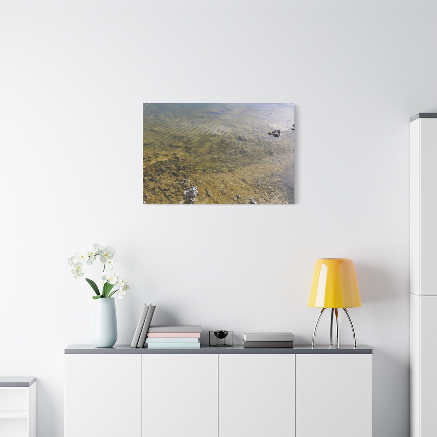 Tide's Quiet Breath - Unique Frameless Canvas Wall Art