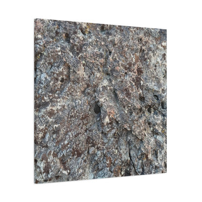 Rust and Granite - Unique Frameless Canvas Wall Art
