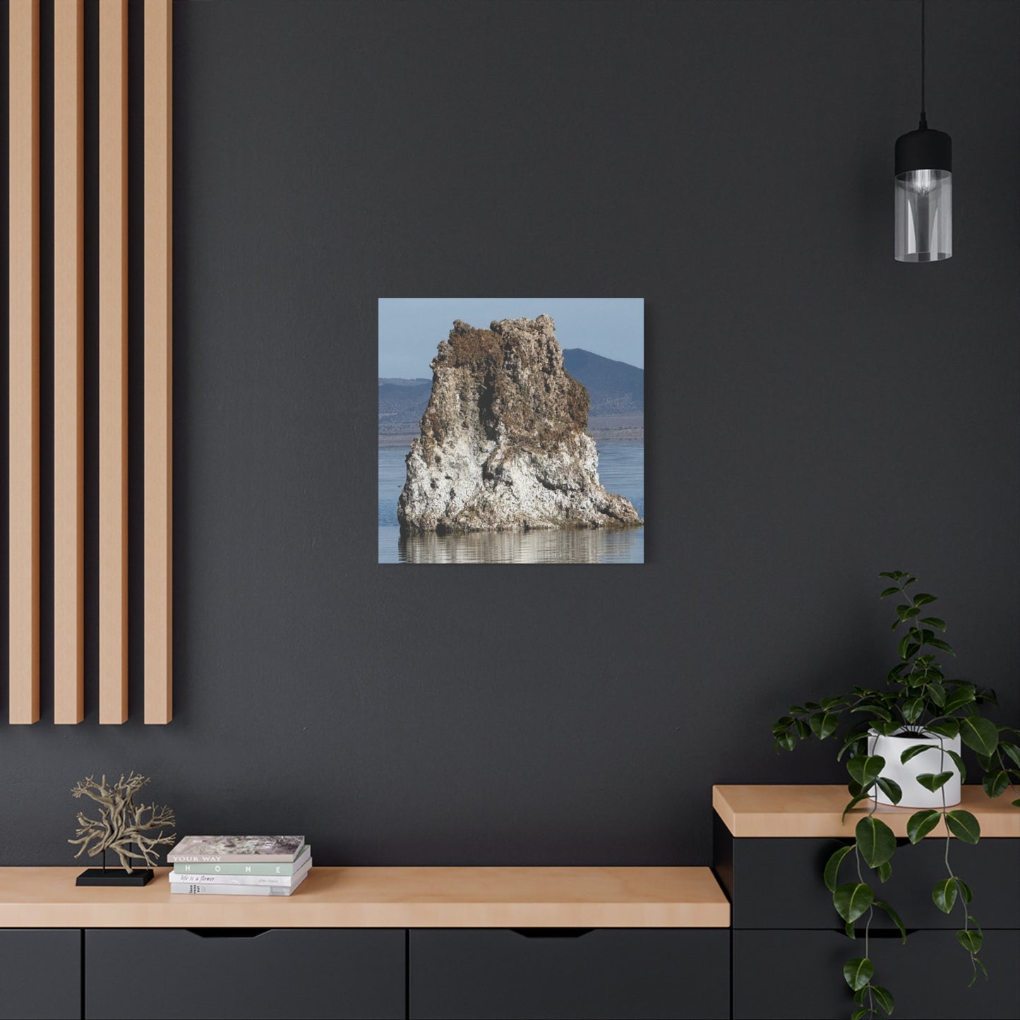 Monolith of Stillness - Unique Frameless Canvas Wall Art