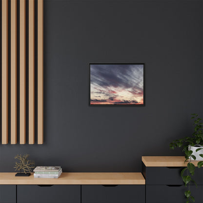 Fiery Sky at Dusk - Unique Stretched Canvas Wall Art - Art By Earth