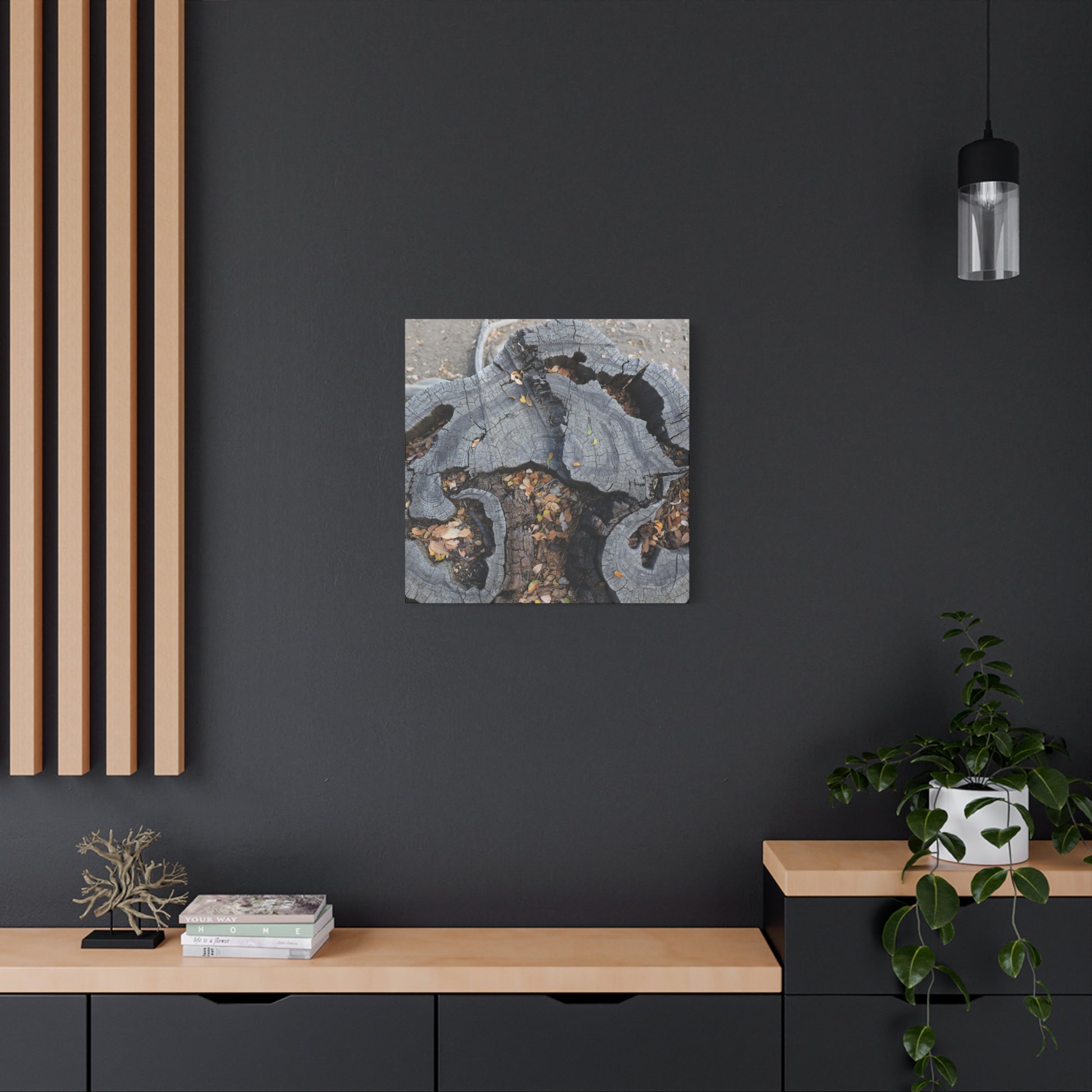 Weathered Woodland Whispers - Unique Frameless Canvas Wall Art - Art By Earth