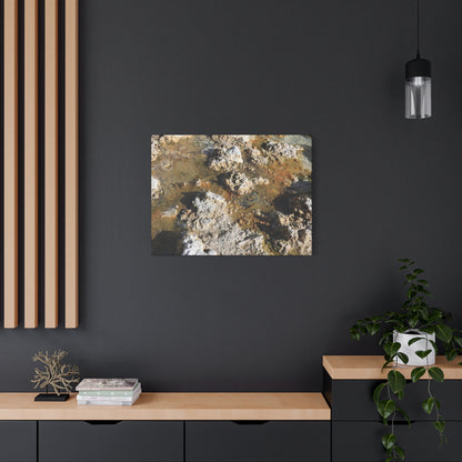 Strata of Decay - Unique Frameless Canvas Wall Art