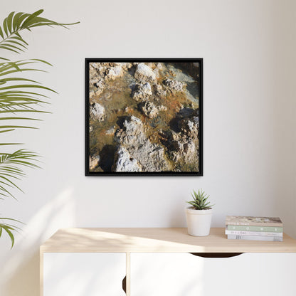 Stone Sea of Silence - Unique Stretched Canvas Wall Art