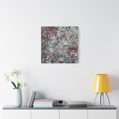 Whispers of Silver and Rust - Unique Frameless Canvas Wall Art - Art By Earth