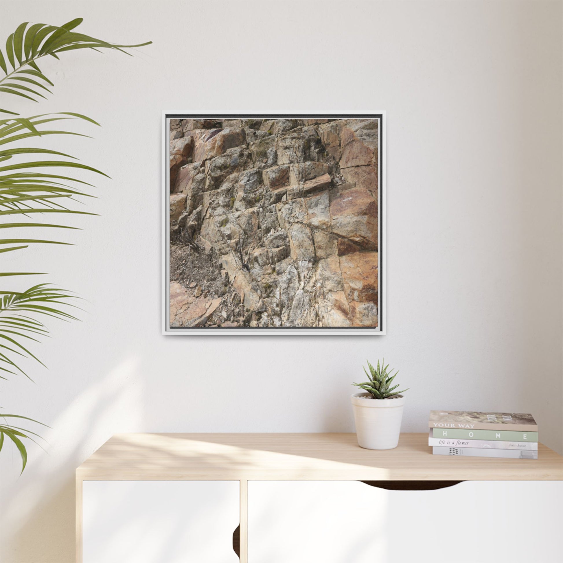 Stone's Silent Story - Unique Stretched Canvas Wall Art - Art By Earth