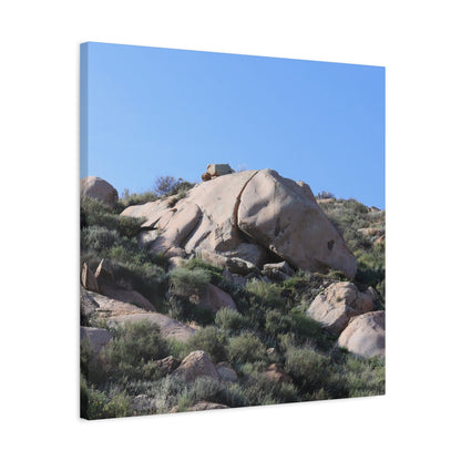 Ancient Rocks in Desert Landscape - Unique Frameless Canvas Wall Art - Art By Earth