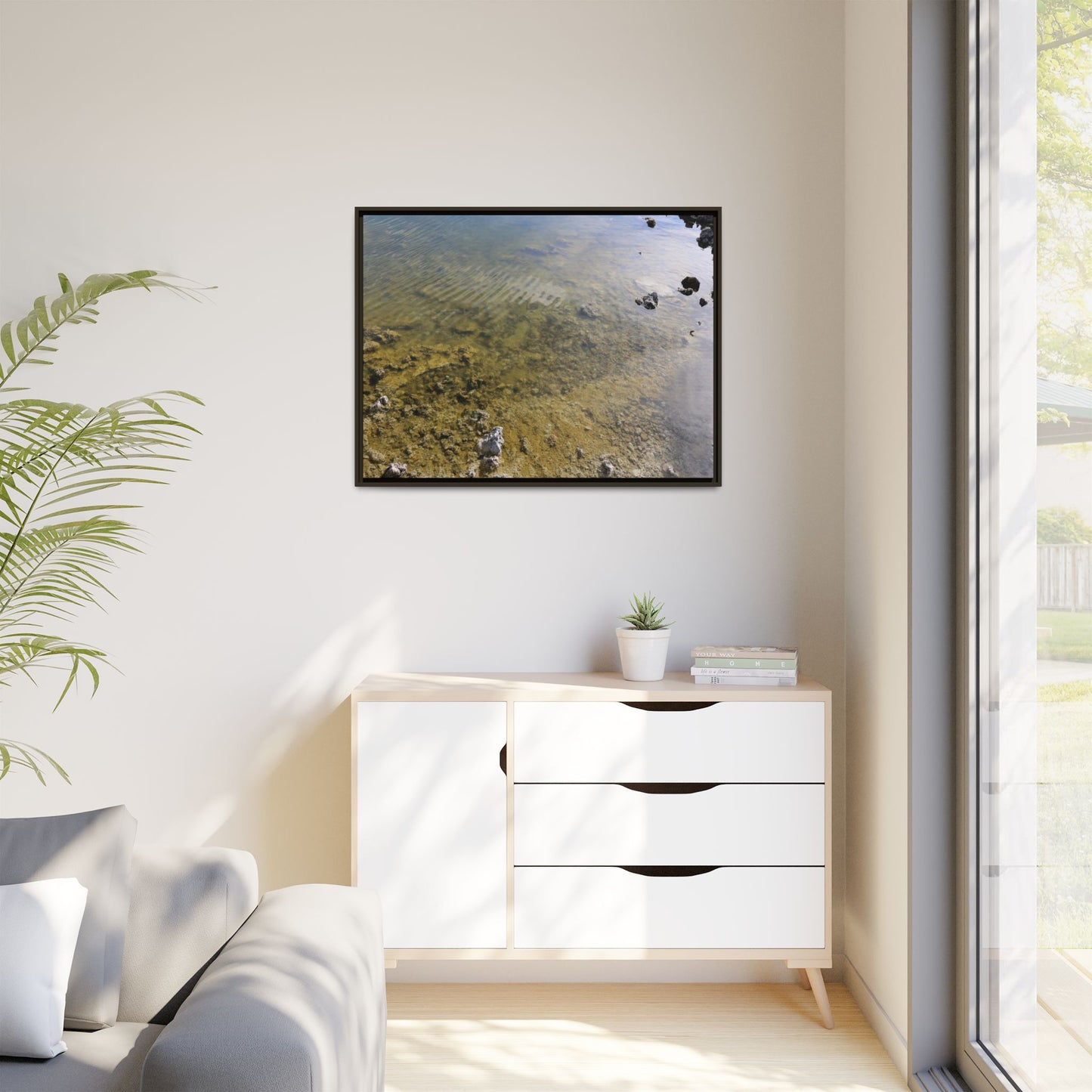 Ripples of Stone - Unique Stretched Canvas Wall Art