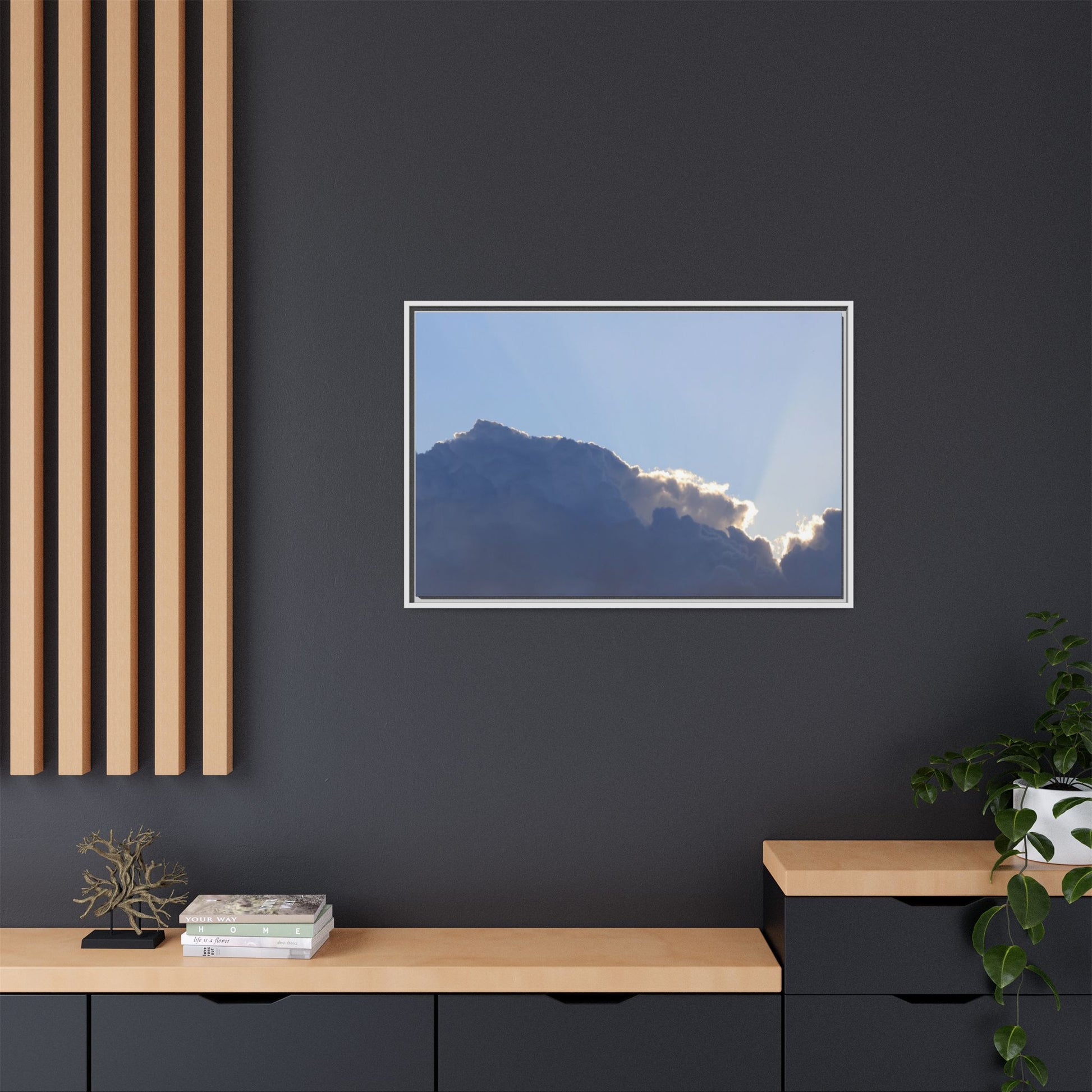 Cloud Divide - Unique Stretched Canvas Wall Art - Art By Earth