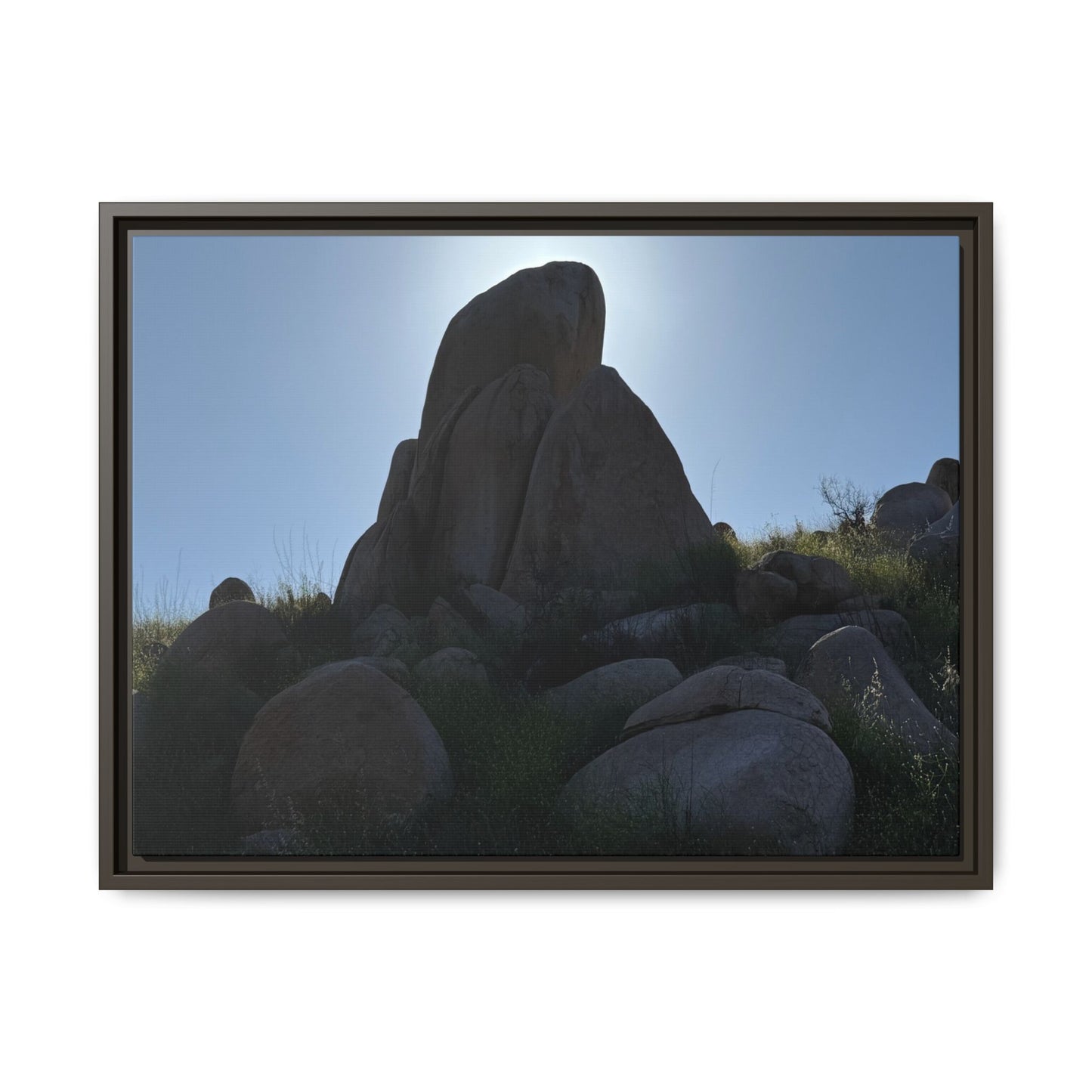 Boulder Silhouette - Unique Stretched Canvas Wall Art - Art By Earth