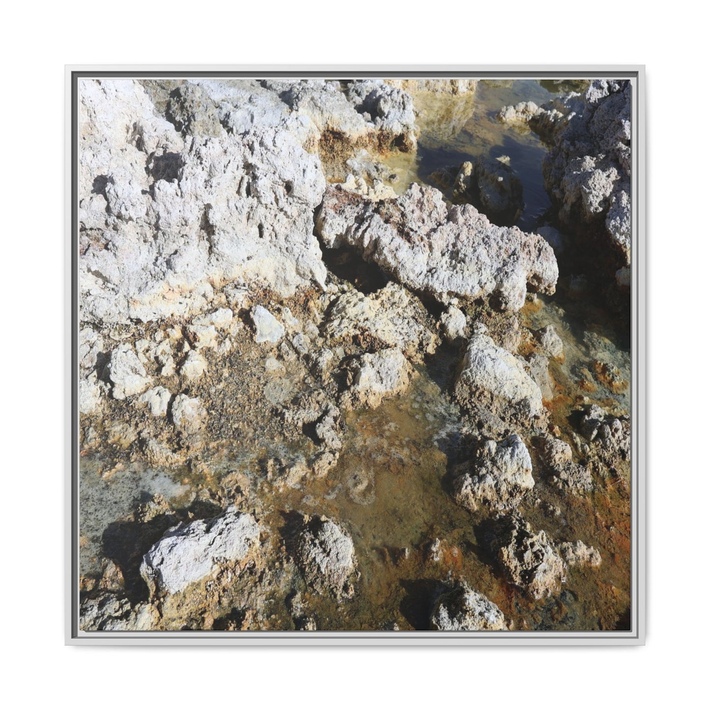 Strata of Silence - Unique Stretched Canvas Wall Art