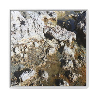 Strata of Silence - Unique Stretched Canvas Wall Art