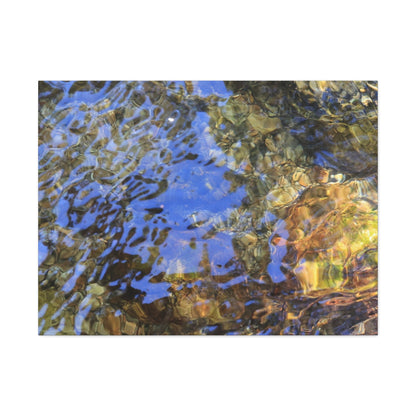 Water's Whisper - Unique Frameless Canvas Wall Art - Art By Earth