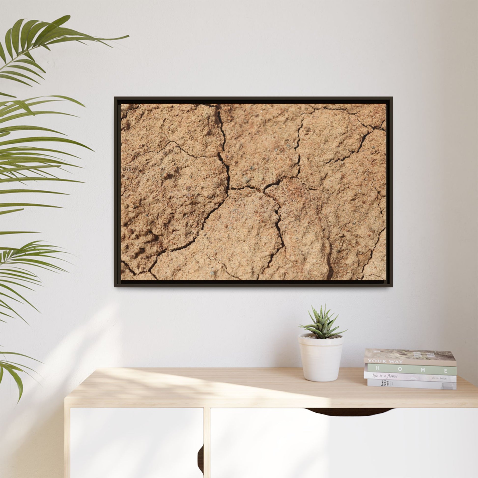 Parched Land - Unique Stretched Canvas Wall Art - Art By Earth
