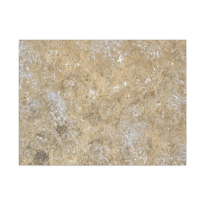 Bubbles in Sand - Unique Frameless Canvas Wall Art - Art By Earth