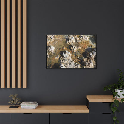 Stone Sea of Silence - Unique Stretched Canvas Wall Art
