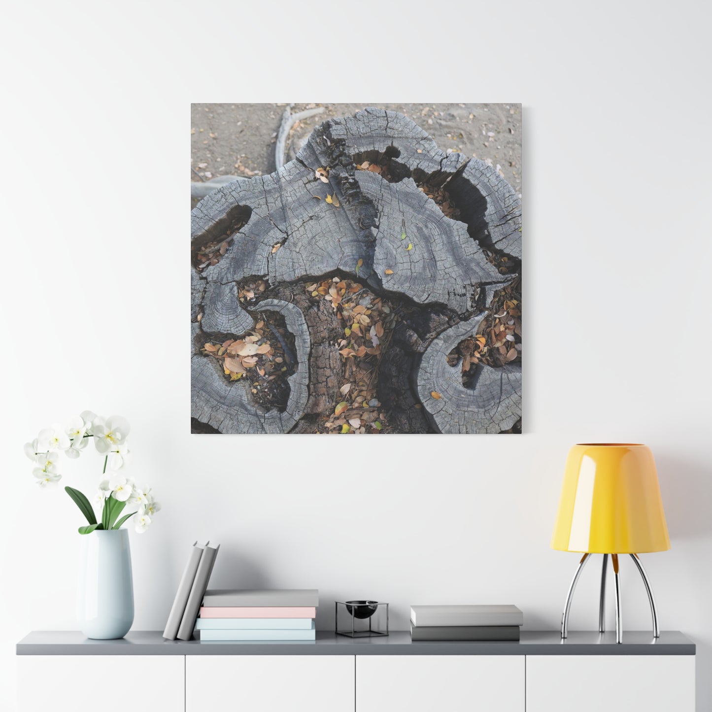 Weathered Woodland Whispers - Unique Frameless Canvas Wall Art - Art By Earth