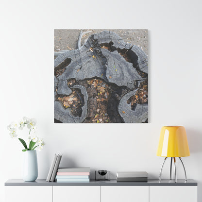 Weathered Woodland Whispers - Unique Frameless Canvas Wall Art - Art By Earth