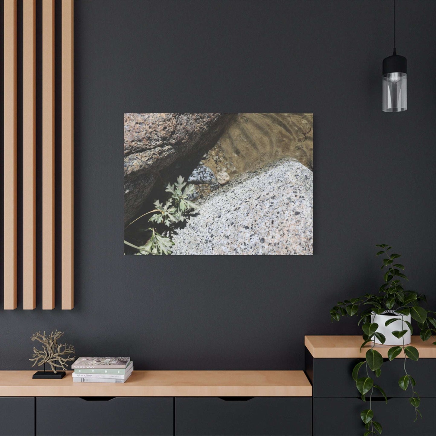 Between Stone and Sand - Unique Frameless Canvas Wall Art - Art By Earth
