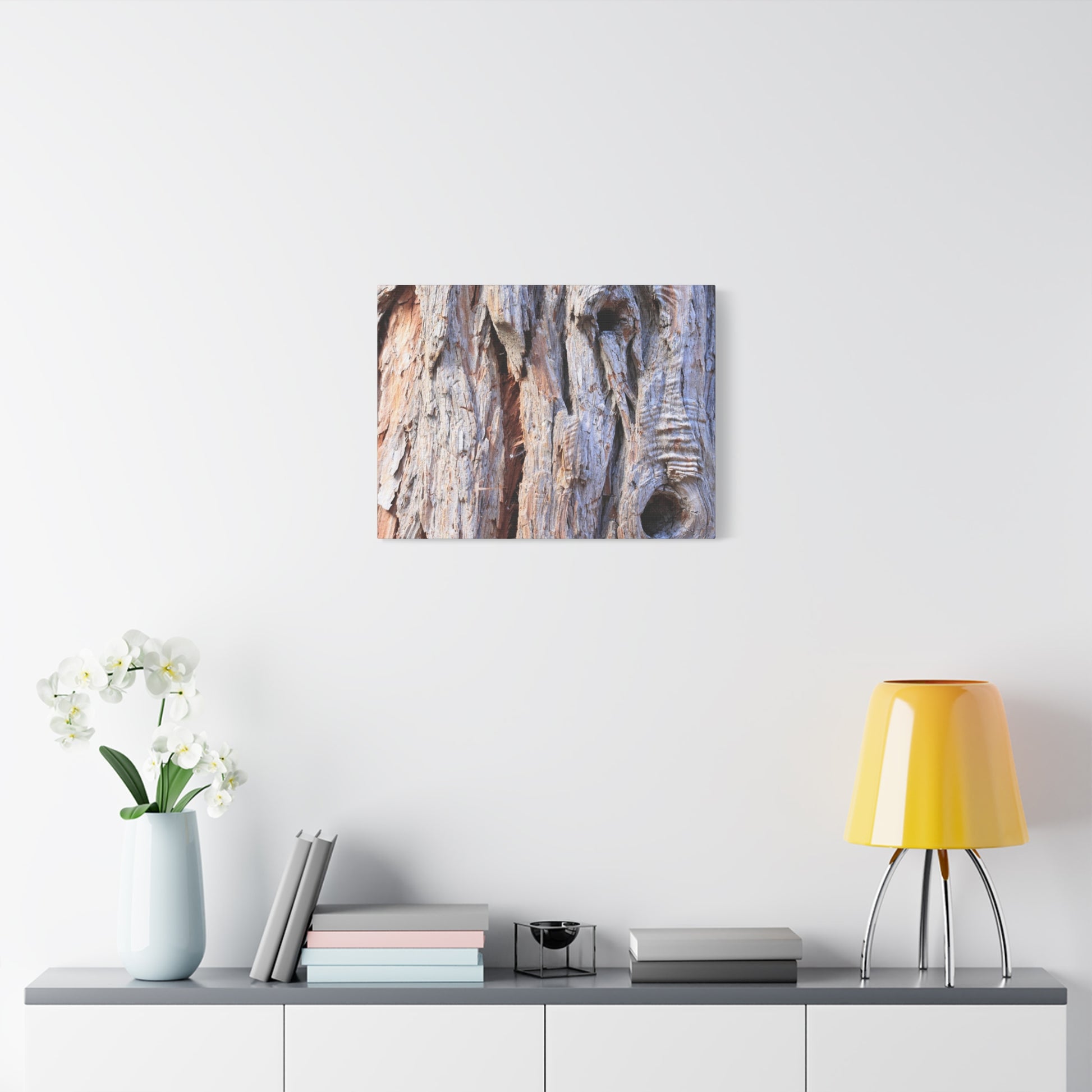 Aged Bark Surface - Unique Frameless Canvas Wall Art - Art By Earth