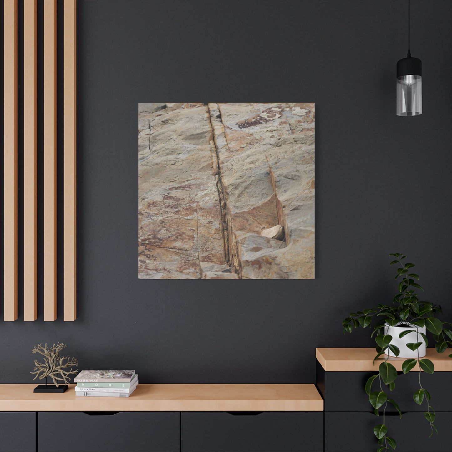 Cracked Canvas of Time - Unique Frameless Canvas Wall Art - Art By Earth