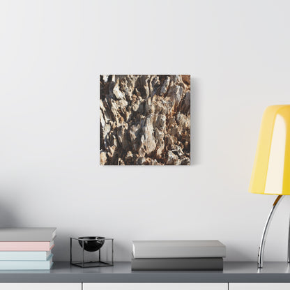 Decaying Bark Symphony - Unique Frameless Canvas Wall Art