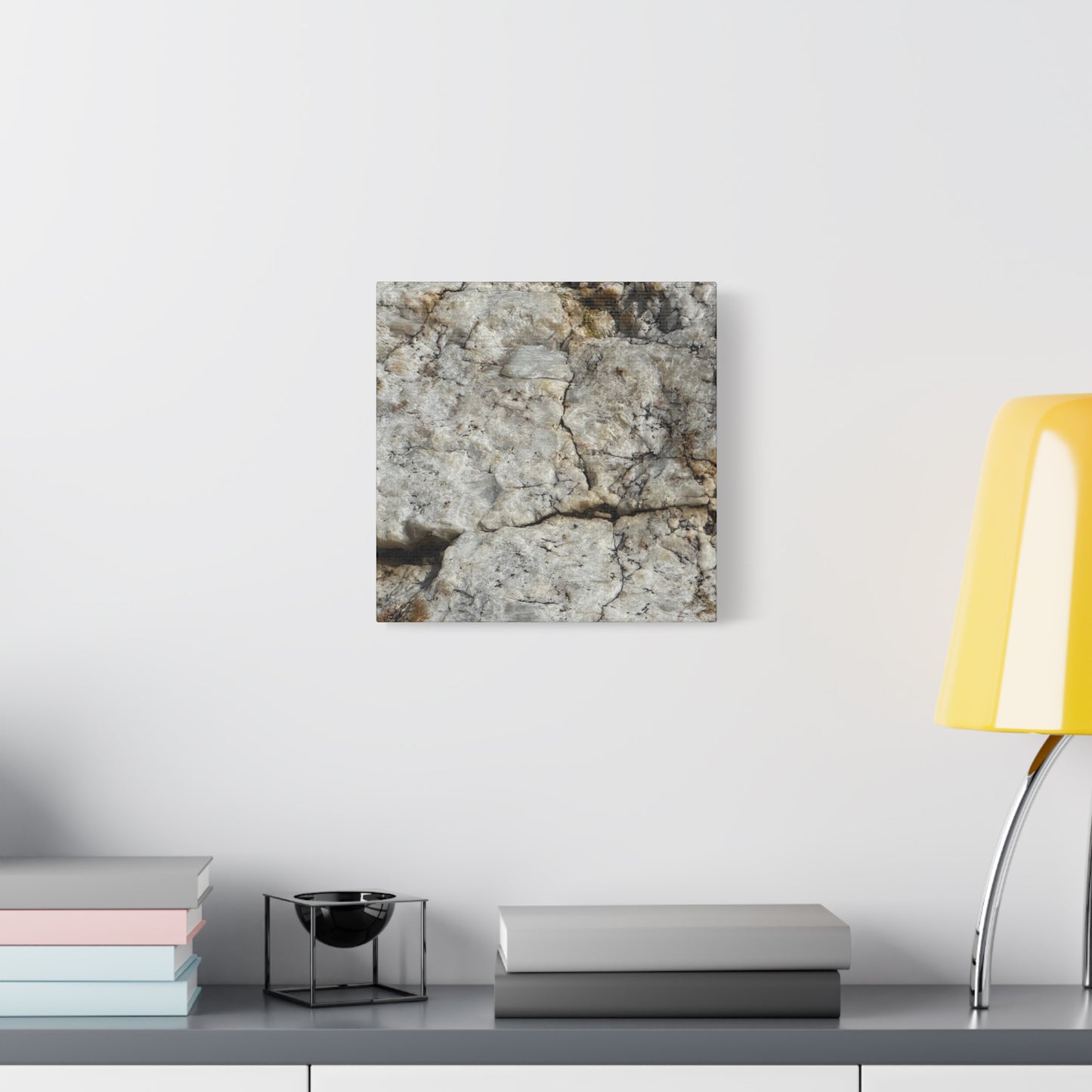 Ancient Rock Face - Unique Frameless Canvas Wall Art - Art By Earth