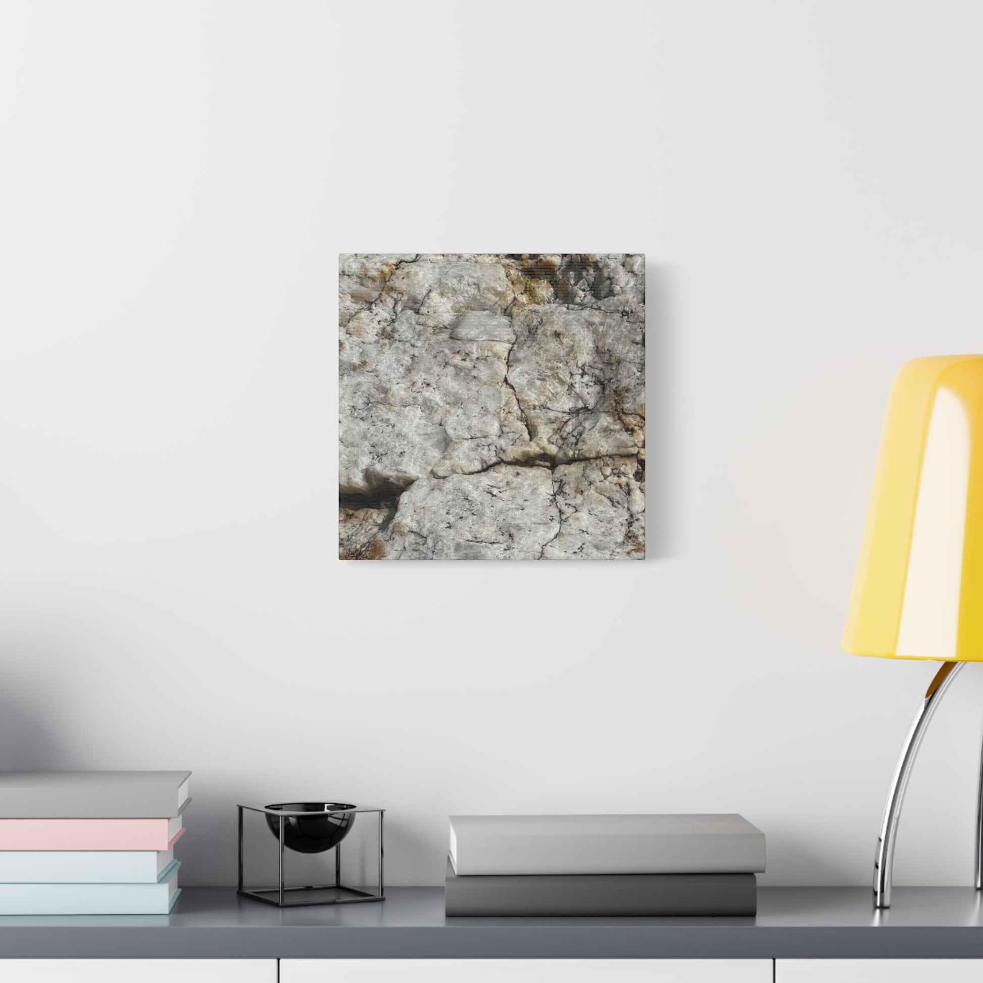 Ancient Rock Face - Unique Frameless Canvas Wall Art - Art By Earth