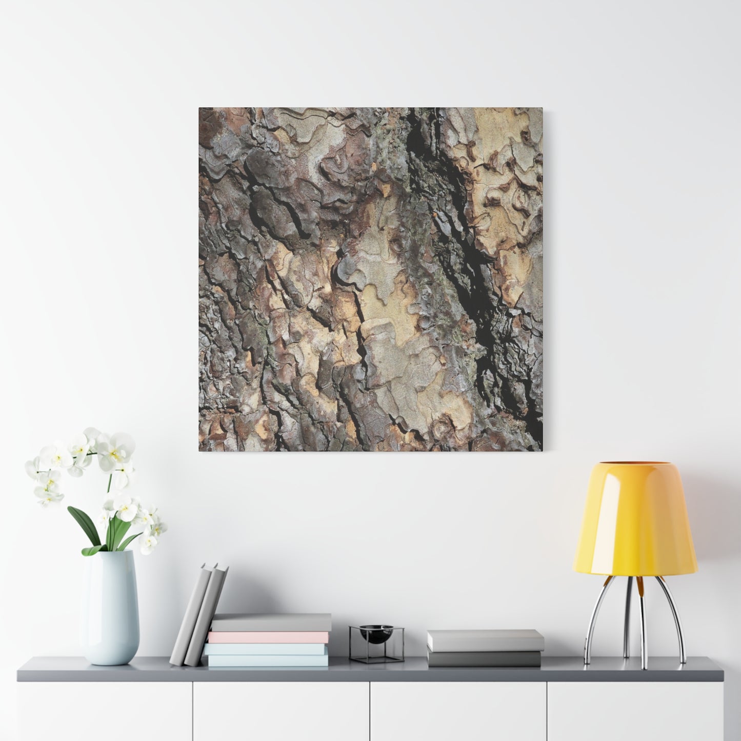 Tree Bark Symphony - Unique Frameless Canvas Wall Art - Art By Earth