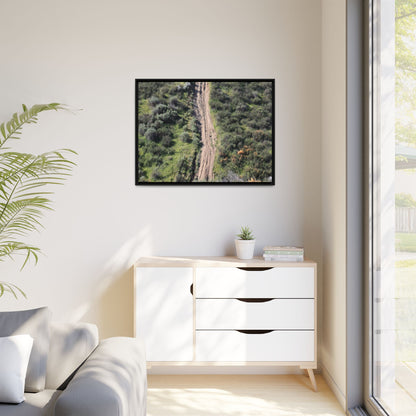 Desert Path Through Sage - Unique Stretched Canvas Wall Art - Art By Earth