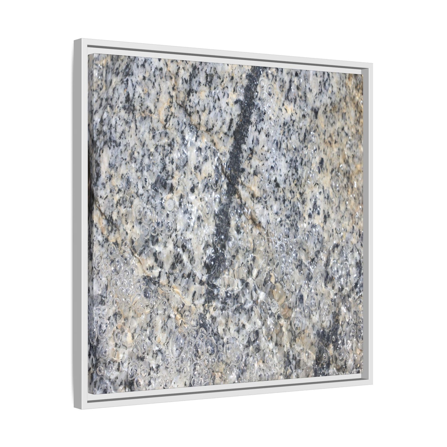Granite Bubbles - Unique Stretched Canvas Wall Art - Art By Earth