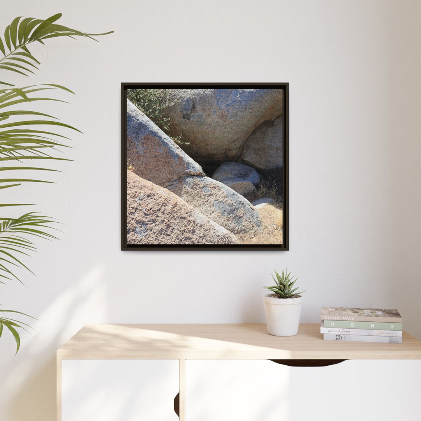 Boulder Shelter - Unique Stretched Canvas Wall Art