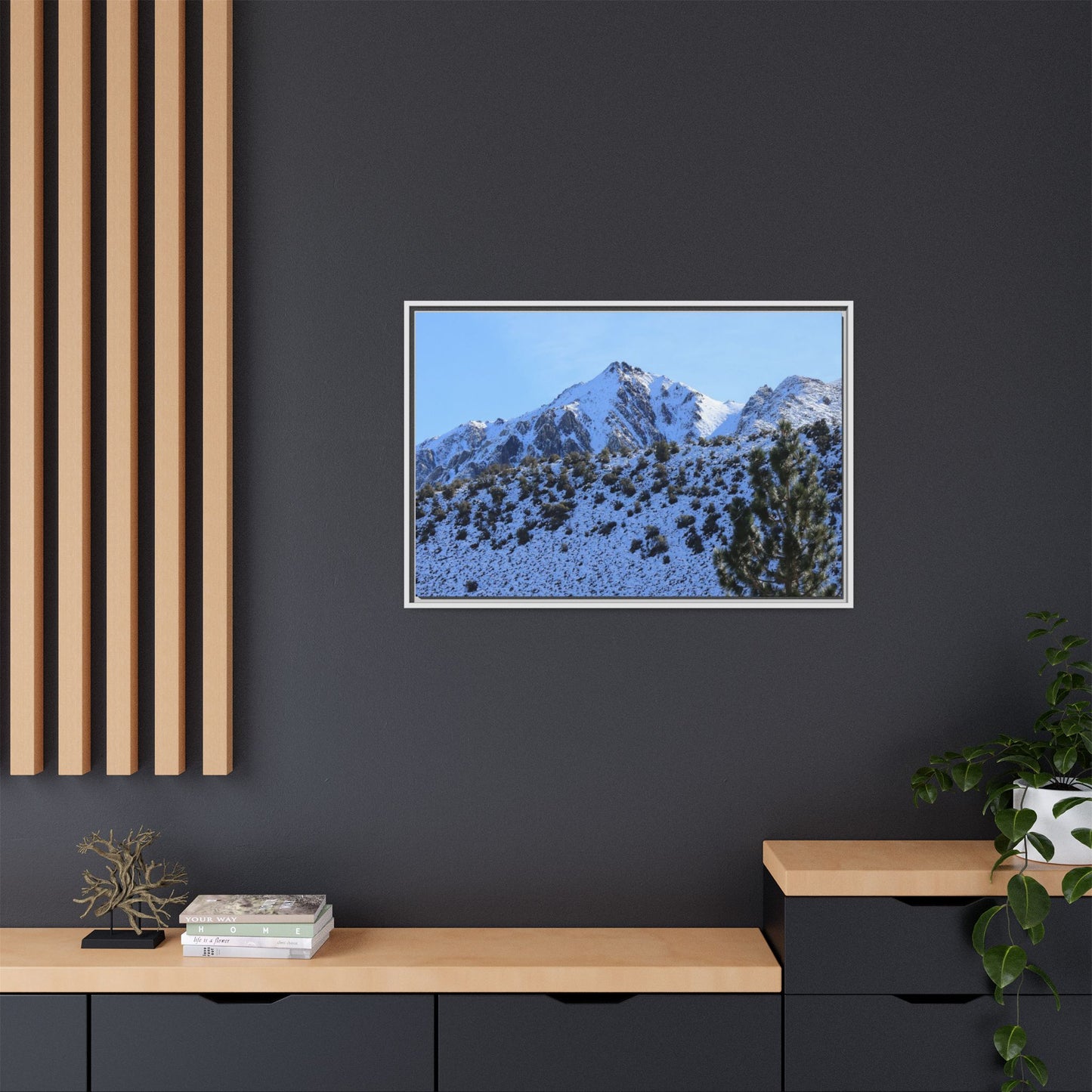 Snow's Embrace - Unique Stretched Canvas Wall Art