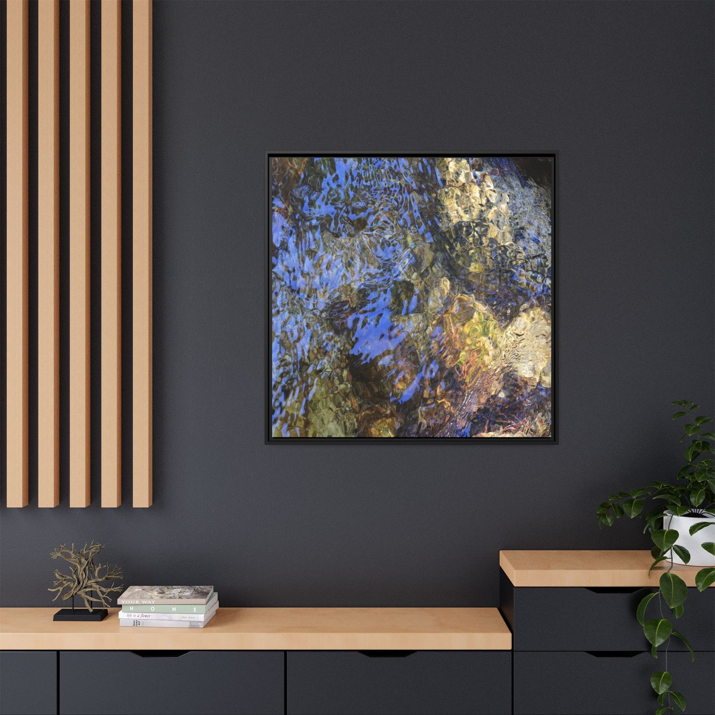 Aquatic Kaleidoscope - Unique Stretched Canvas Wall Art - Art By Earth