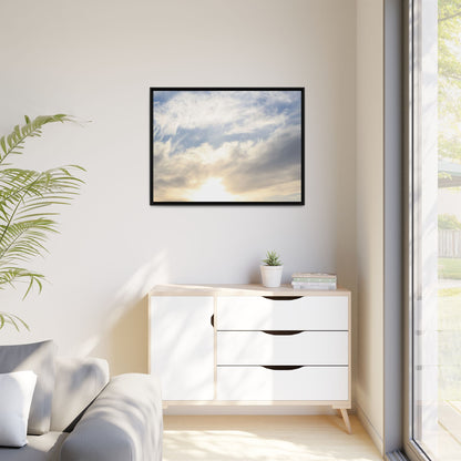Sky's Ethereal Whisper - Unique Stretched Canvas Wall Art - Art By Earth