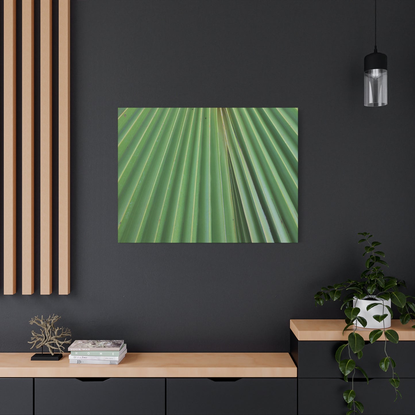 Fan of Green - Unique Frameless Canvas Wall Art - Art By Earth