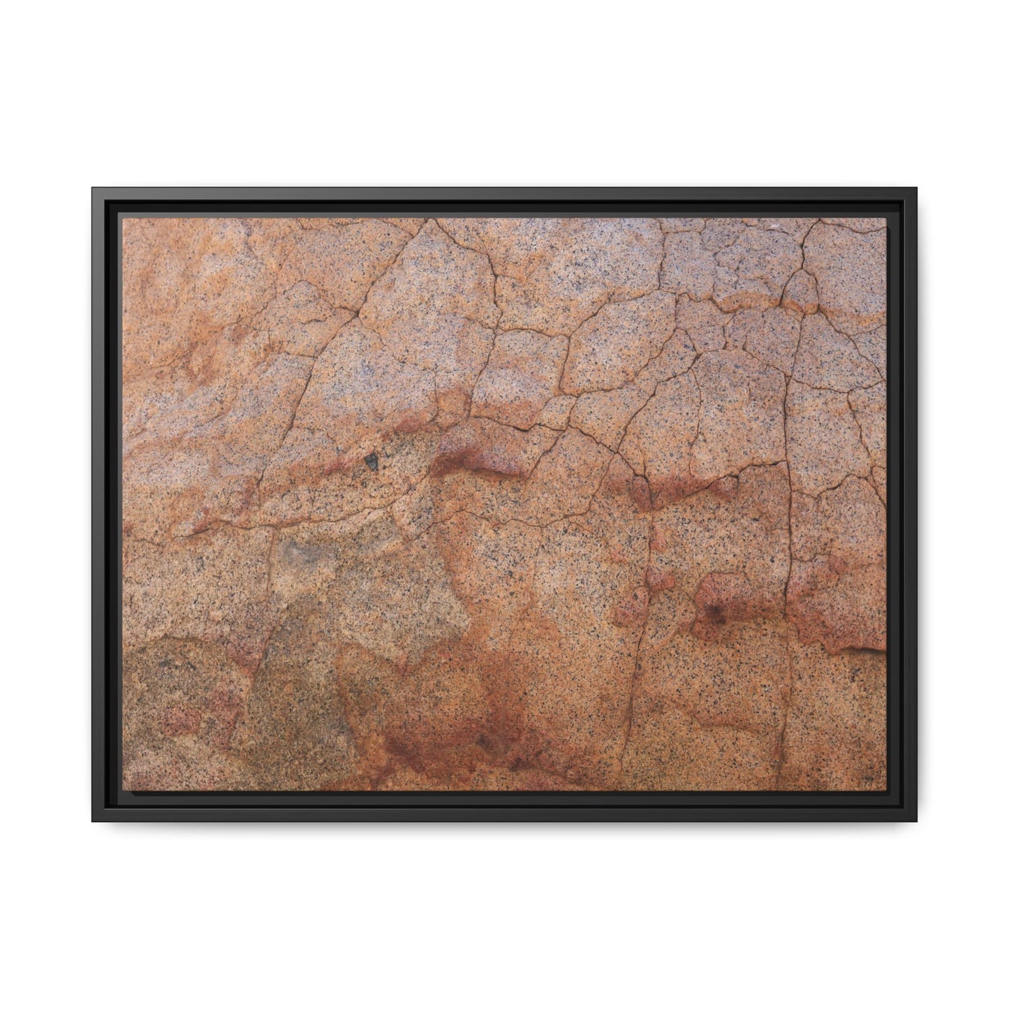 Russet Fissures - Unique Stretched Canvas Wall Art - Art By Earth