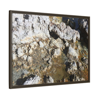 Strata of Silence - Unique Stretched Canvas Wall Art