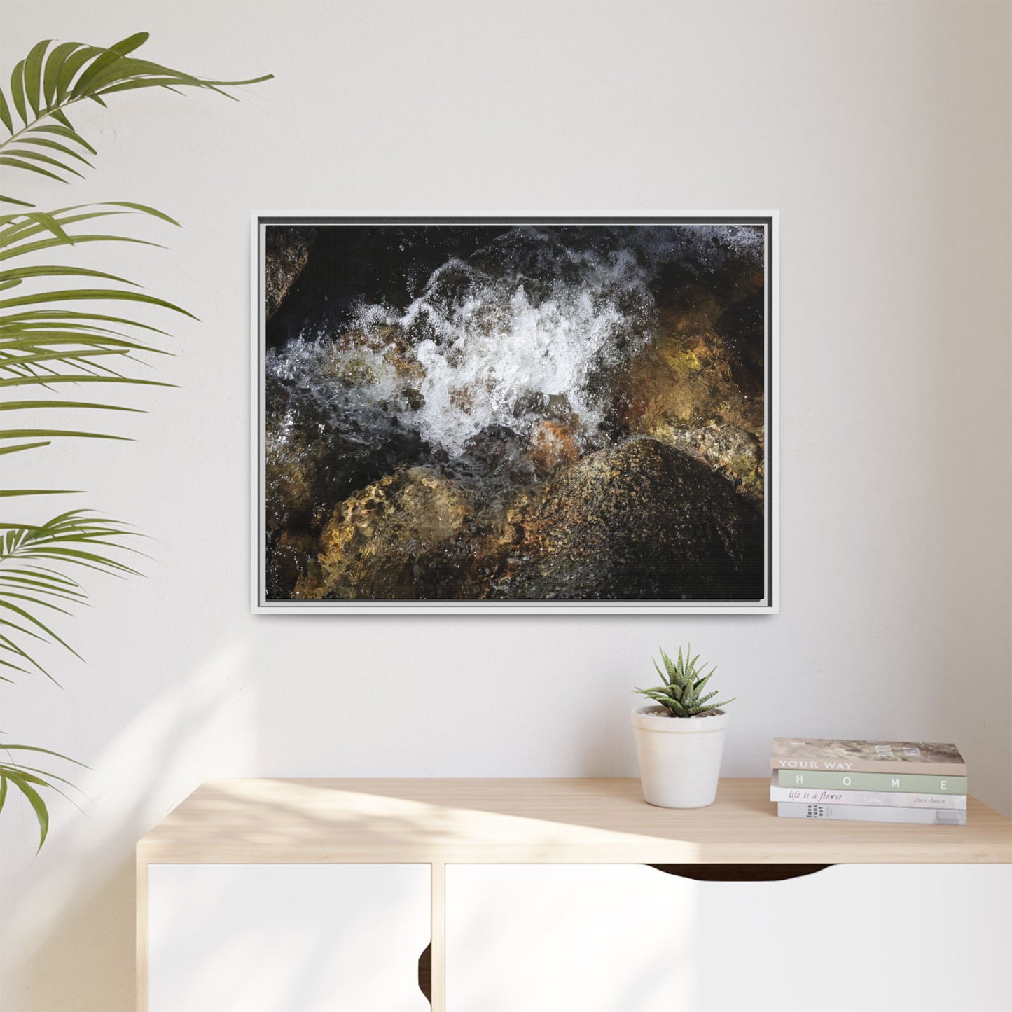 Cascading Momentum - Unique Stretched Canvas Wall Art - Art By Earth